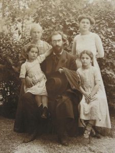Gustav Landauer con moglie e figli - Primi del Novecento